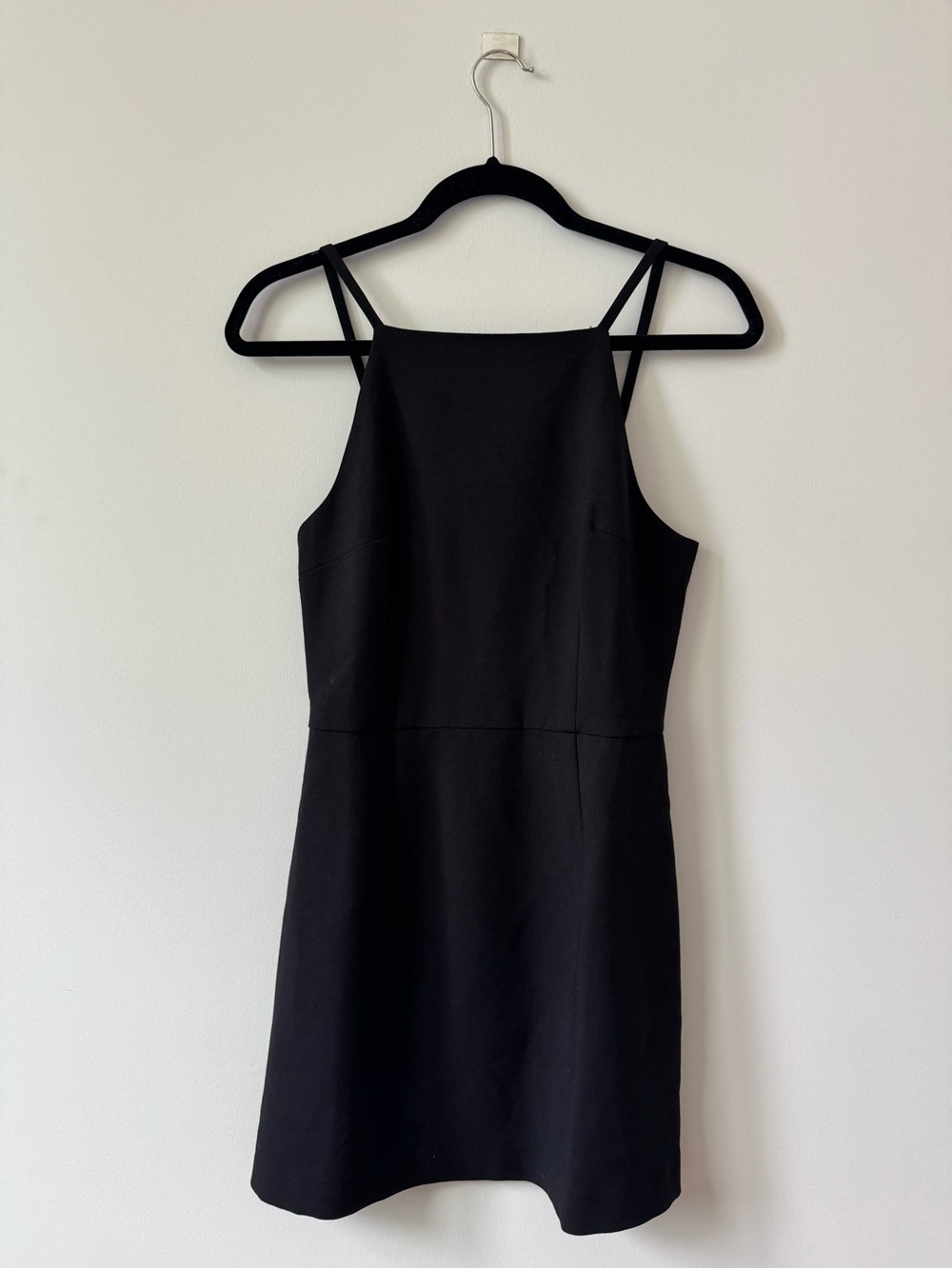 French Connection • Square Neck Black Mini Dress